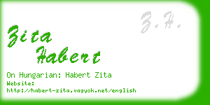 zita habert business card